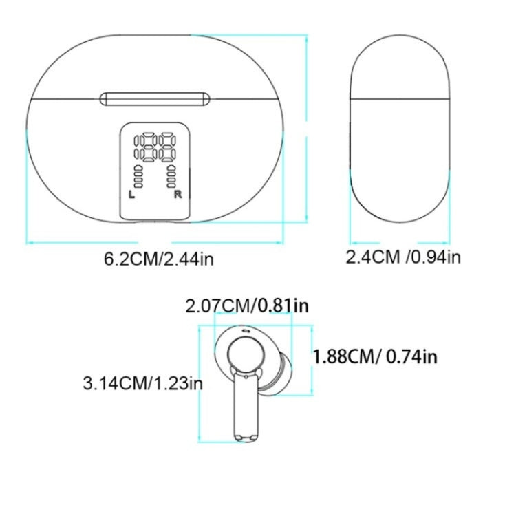 M10 Wireless Bluetooth Smart Voice Translator Headset Multiple Languages Translation Earphones(White)