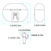 M10 Wireless Bluetooth Smart Voice Translator Headset Multiple Languages Translation Earphones(White)