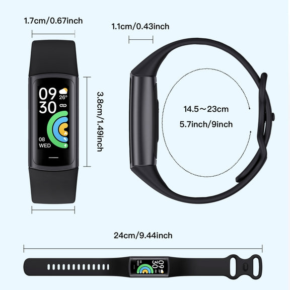 C68L IP67 Water-resistant Smart Bracelet Sport Fitness Tracker(Wine Red)