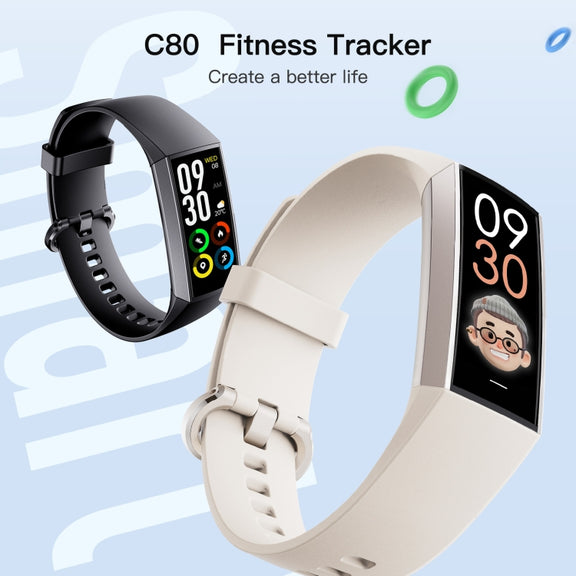 C80 IP67 Water-resistant Smart Bracelet Sport Fitness Tracker(Black)