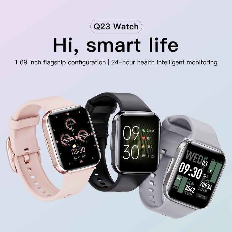 Q23 IP67 Water-resistant Smart Bracelet Sport Fitness Tracker(Pink)
