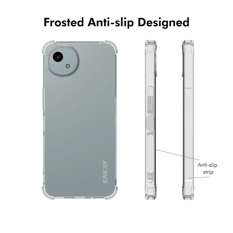 For Sharp Aquos wish4 ENKAY Hat-Prince Transparent TPU Shockproof Phone Case