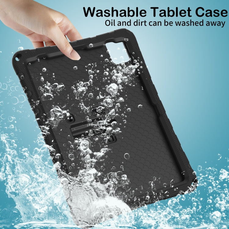For iPad Air 11 2024 Butterfly Bracket EVA Shockproof Tablet Case(Black)