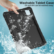 For iPad Air 11 2024 Butterfly Bracket EVA Shockproof Tablet Case(Black)