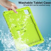 For iPad Air 11 2025 / 2024 Butterfly Bracket EVA Shockproof Tablet Case(Grass Green)