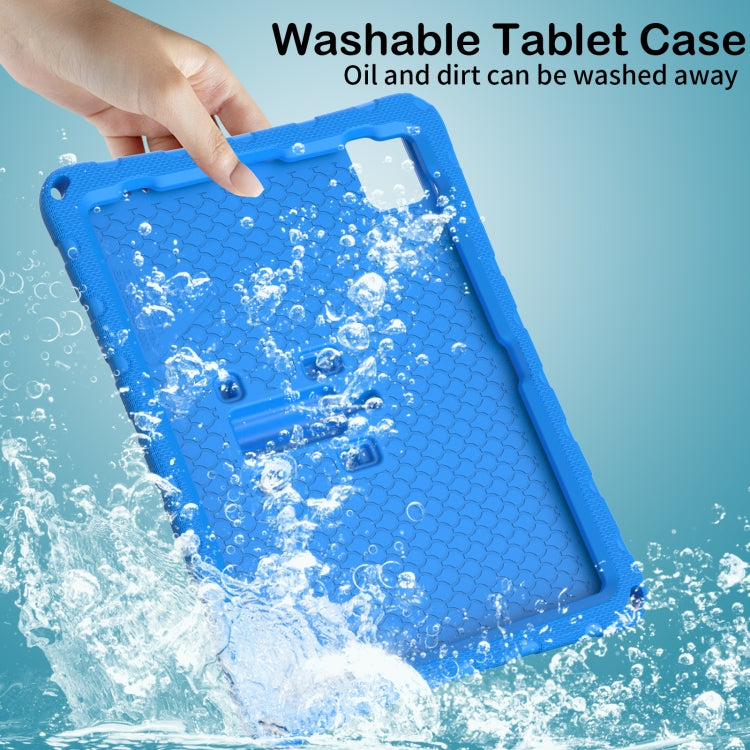 For iPad Air 11 2024 Butterfly Bracket EVA Shockproof Tablet Case(Blue)