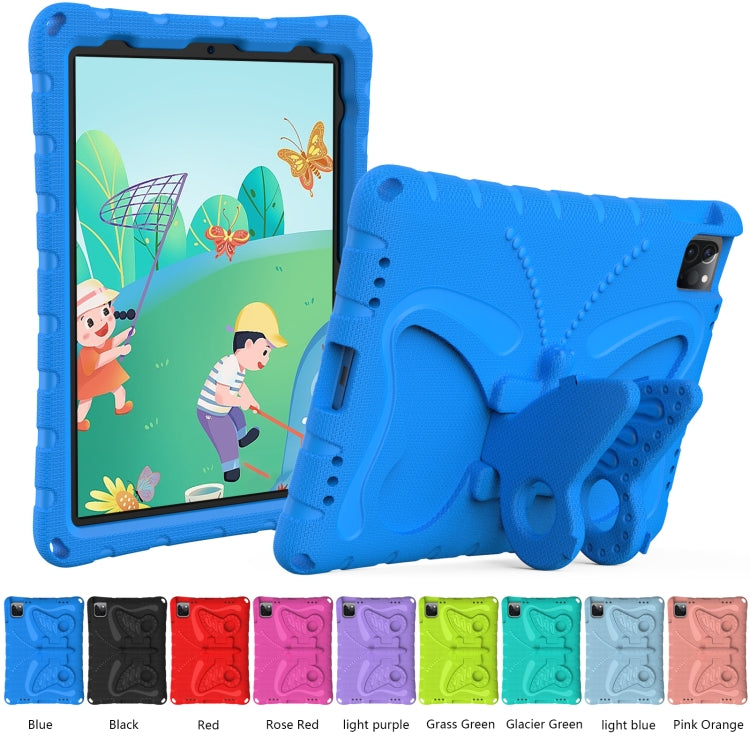 For iPad Air 11 2024 Butterfly Bracket EVA Shockproof Tablet Case(Blue)