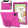 For iPad Air 11 2024 Butterfly Bracket EVA Shockproof Tablet Case(Rose Red) - iPad Air 11 2024 Cases by PMC TechLife | Online Shopping South Africa | PMC TechLife | Buy Now Pay Later Mobicred