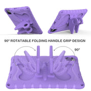 For iPad Pro 11 2024 Butterfly Bracket EVA Shockproof Tablet Case(Light Purple)