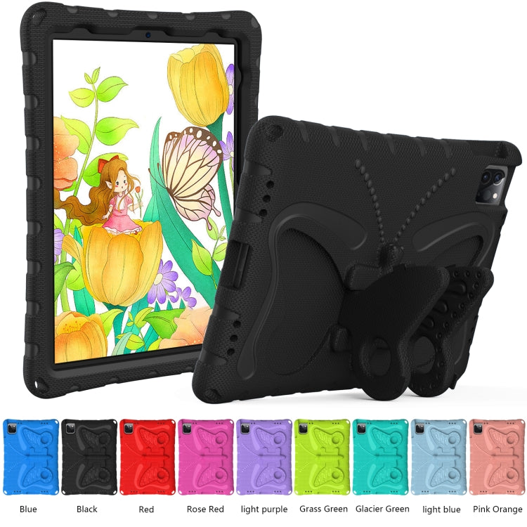 For iPad Pro 11 2024 Butterfly Bracket EVA Shockproof Tablet Case(Black)
