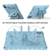 For iPad Pro 11 2024 Butterfly Bracket EVA Shockproof Tablet Case(Light Blue)