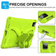 For iPad Pro 11 2024 Butterfly Bracket EVA Shockproof Tablet Case(Grass Green)
