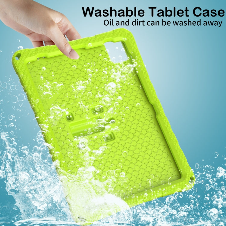 For iPad Pro 11 2024 Butterfly Bracket EVA Shockproof Tablet Case(Grass Green)