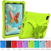 For iPad Pro 11 2024 Butterfly Bracket EVA Shockproof Tablet Case(Grass Green)
