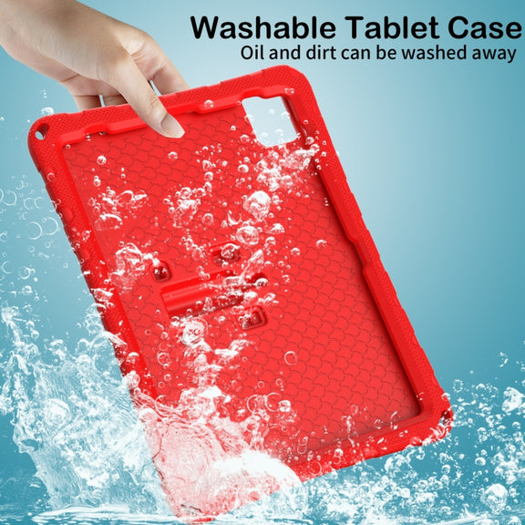 For iPad Pro 11 2024 Butterfly Bracket EVA Shockproof Tablet Case(Red)