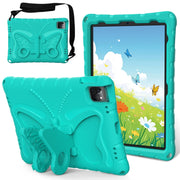 For iPad Pro 11 2024 Butterfly Bracket EVA Shockproof Tablet Case(Mint Green)