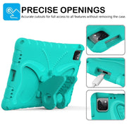 For iPad Pro 11 2024 Butterfly Bracket EVA Shockproof Tablet Case(Mint Green)