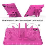 For iPad Pro 11 2024 Butterfly Bracket EVA Shockproof Tablet Case(Rose Red)