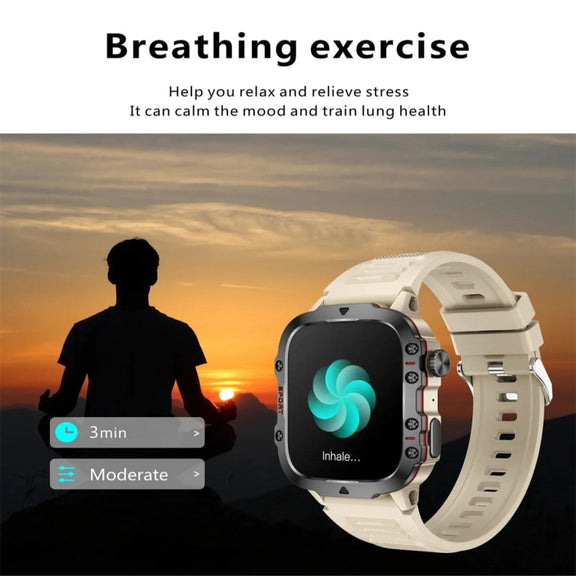 QX11 1.96 inch Color Screen Smart Watch Steel Strap Support Bluetooth Call(Silver)