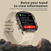 QX11 1.96 inch Color Screen Smart Watch Slub Steel Strap Support Bluetooth Call(Black)