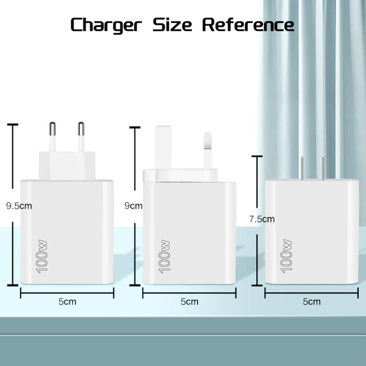 USB 67W / Type-C PD 33W Super fast Charging Full Protocol Mobile Phone Charger, EU Plug(White)