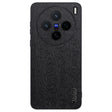 For vivo X200 Tree Bark Leather Shockproof Phone Case(Black) - X200 Cases by PMC Jewellery | Online Shopping South Africa | PMC Jewellery | Buy Now Pay Later Mobicred