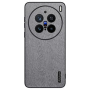 For vivo X200 Pro Tree Bark Leather Shockproof Phone Case(Grey)