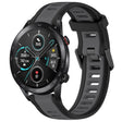 For Honor MagicWatch2 42mm 20mm Two Color Textured Silicone Watch Band(Grey+Black) - Watch Bands by PMC TechLife | Online Shopping South Africa | PMC TechLife