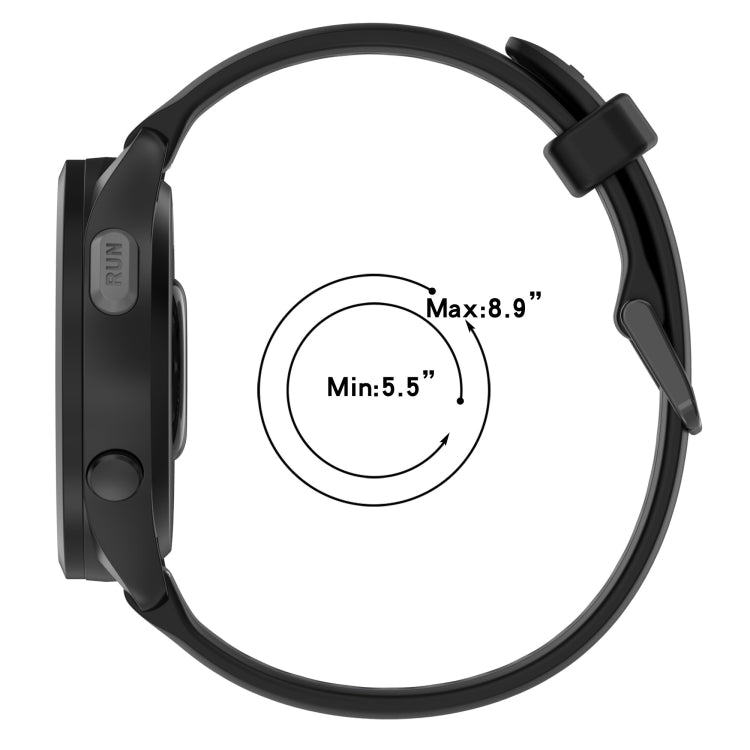 For Honor MagicWatch2 42mm 20mm Two Color Textured Silicone Watch Band(Yellow+Black)