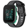 For Garmin Bounce 20mm Two Color Textured Silicone Watch Band(Grey+Black) - Watch Bands by PMC TechLife | Online Shopping South Africa | PMC TechLife