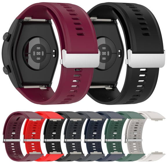 For Xiaomi Watch H1 Blood Pressure Watch Silicone Watch Band(Dark Grey)