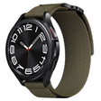 20mm Two Color Nylon Canvas Hook And Loop Fastener Watch Band(Army Green+Black) - 20mm Bands by PMC TechLife | Online Shopping South Africa | PMC TechLife
