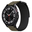 22mm Two Color Nylon Canvas Hook And Loop Fastener Watch Band(Black+Green) - 22mm Bands by PMC TechLife | Online Shopping South Africa | PMC TechLife