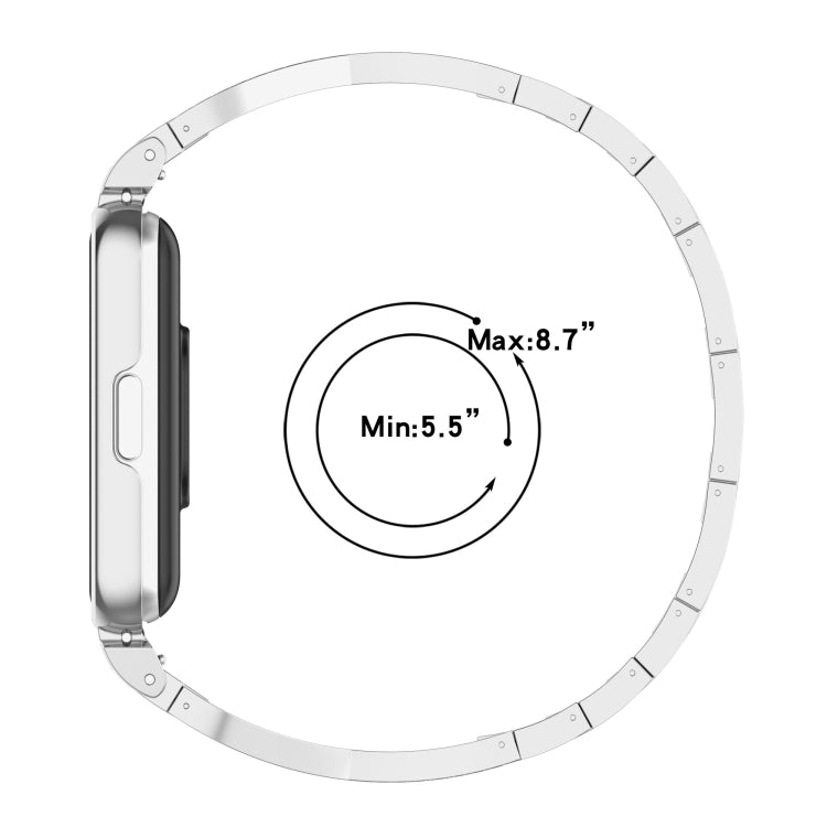 For Samsung Galaxy Fit 3 X Shaped Dual Row Diamond Metal Frame Watch Band(Rose Gold)