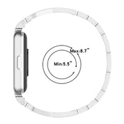 For Samsung Galaxy Fit 3 X Shaped Dual Row Diamond Metal Frame Watch Band(Black)