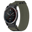 For Garmin Quatix 7 22mm Nylon Hook And Loop Fastener Watch Band(Grey) - Watch Bands by PMC TechLife | Online Shopping South Africa | PMC TechLife