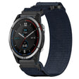 For Garmin Quatix 7 22mm Nylon Hook And Loop Fastener Watch Band(Blue) - Watch Bands by PMC TechLife | Online Shopping South Africa | PMC TechLife