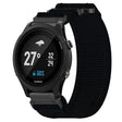 For Garmin Forerunner 935 22mm Nylon Hook And Loop Fastener Watch Band(Black) - Watch Bands by PMC TechLife | Online Shopping South Africa | PMC TechLife
