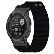 For Garmin Instinct 2 22mm Nylon Hook And Loop Fastener Watch Band(Black)