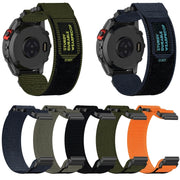 For Garmin Instinct 22mm Nylon Hook And Loop Fastener Watch Band(Army Green)