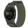 For Garmin Enduro 2 26mm Nylon Hook And Loop Fastener Watch Band(Grey) - Watch Bands by PMC TechLife | Online Shopping South Africa | PMC TechLife