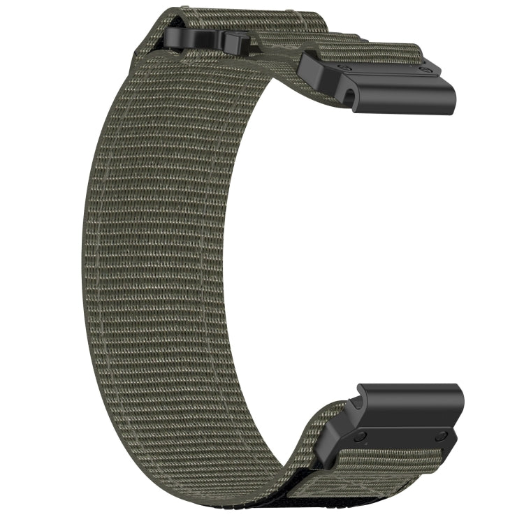 For Garmin Enduro 2 26mm Nylon Hook And Loop Fastener Watch Band(Grey)