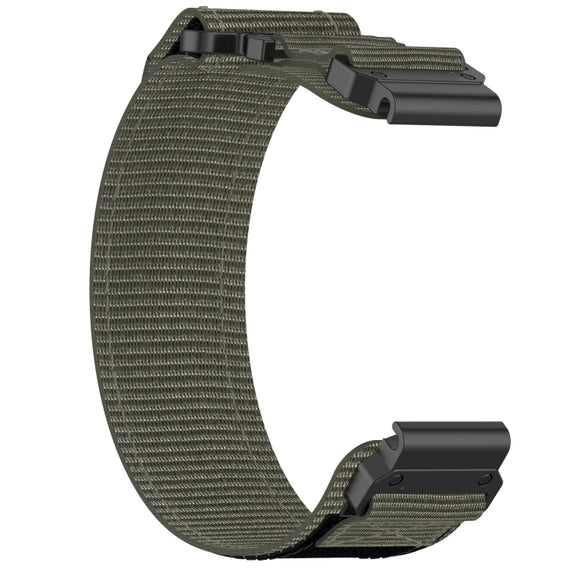 For Garmin Enduro 2 26mm Nylon Hook And Loop Fastener Watch Band(Grey)