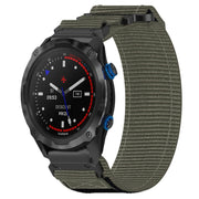 For Garmin Descent MK 2i 26mm Nylon Hook And Loop Fastener Watch Band(Grey)