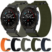 For Garmin Fenix 5S 20mm Nylon Hook And Loop Fastener Watch Band(Black)
