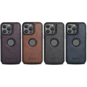 For iPhone 16 Plus Suteni G1 Magsafe Leather Back Phone Case(Black)