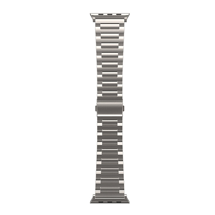 For Apple Watch Series 9 45mm I-Shaped Titanium Watch Band(Titanium)