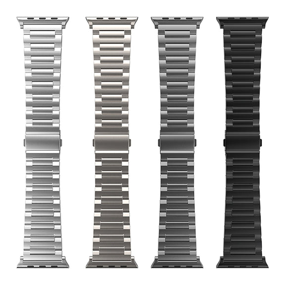For Apple Watch Series 8 45mm I-Shaped Titanium Watch Band(Titanium)