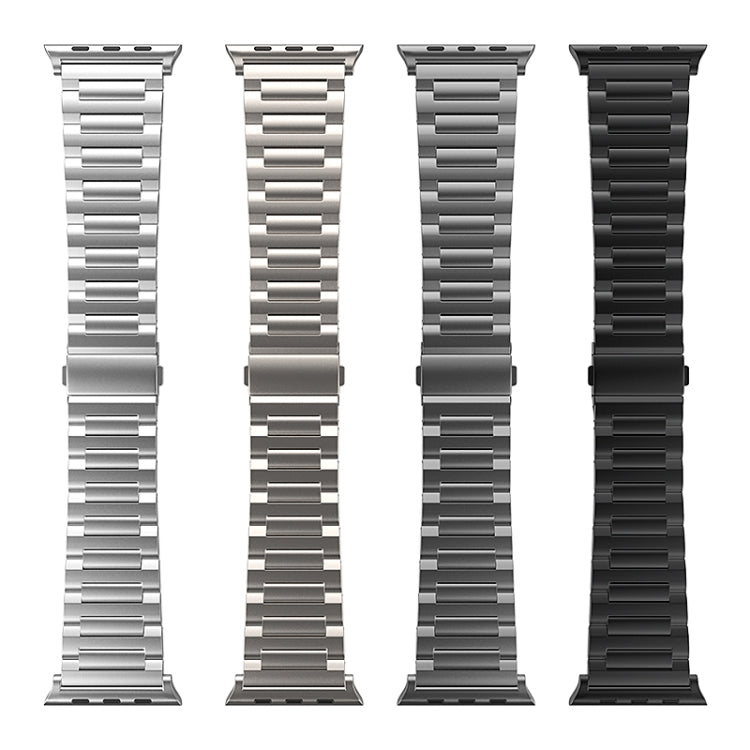For Apple Watch Series 8 45mm I-Shaped Titanium Watch Band(Titanium)