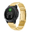 For Garmin Fenix 7S Tortoise Shell 20mm Stainless Steel Watch Band(Gold) - free shipping - PMC TechLife - Order now!